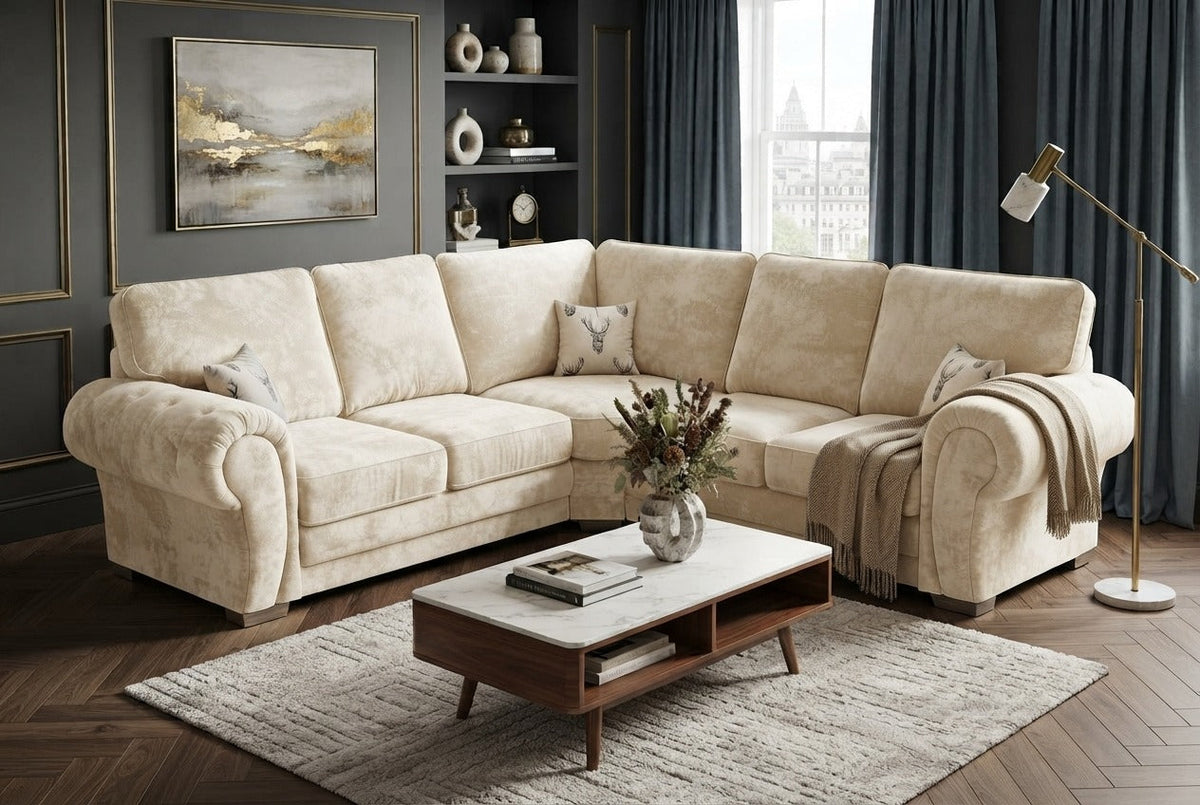 Verona High Back Corner & 3+2 – Luxury & Timeless Elegance Sofa
