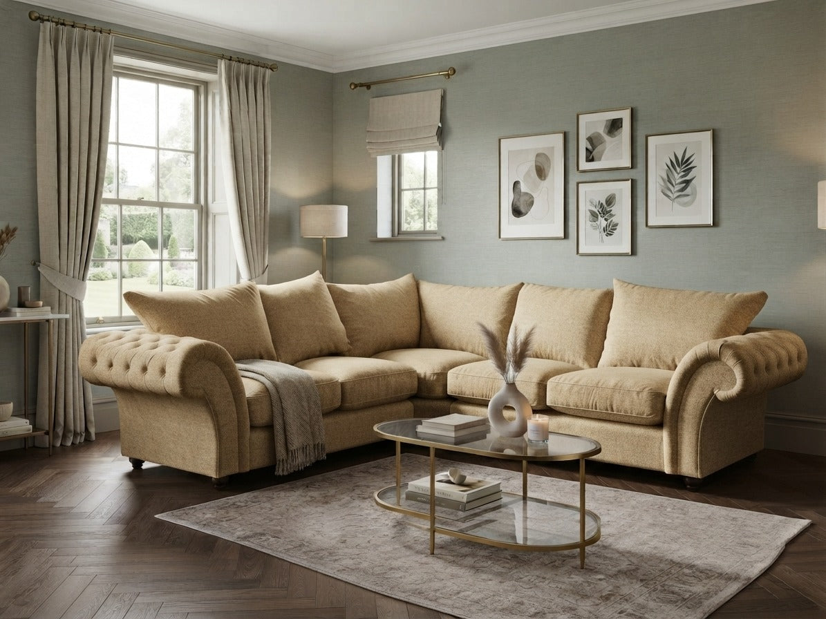 Nicole Corner or 3+2 – Modern Luxury & Elegant Comfort Sofa