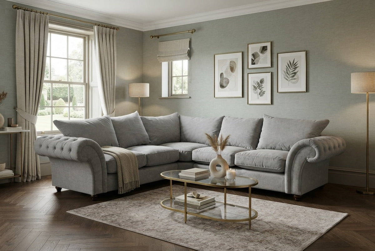 Nicole Corner or 3+2 – Modern Luxury & Elegant Comfort Sofa