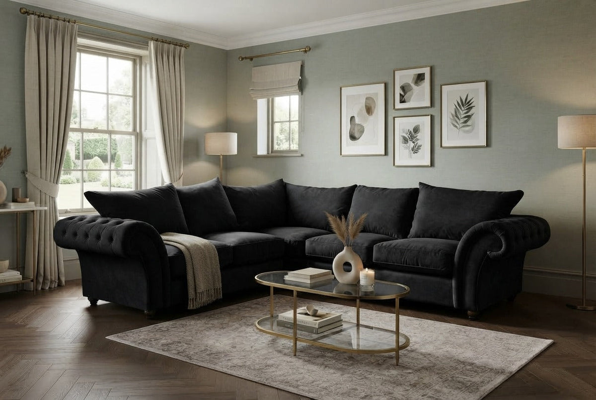 Nicole Corner or 3+2 – Modern Luxury & Elegant Comfort Sofa