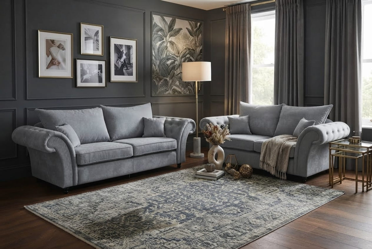 Nicole Corner or 3+2 – Modern Luxury & Elegant Comfort Sofa