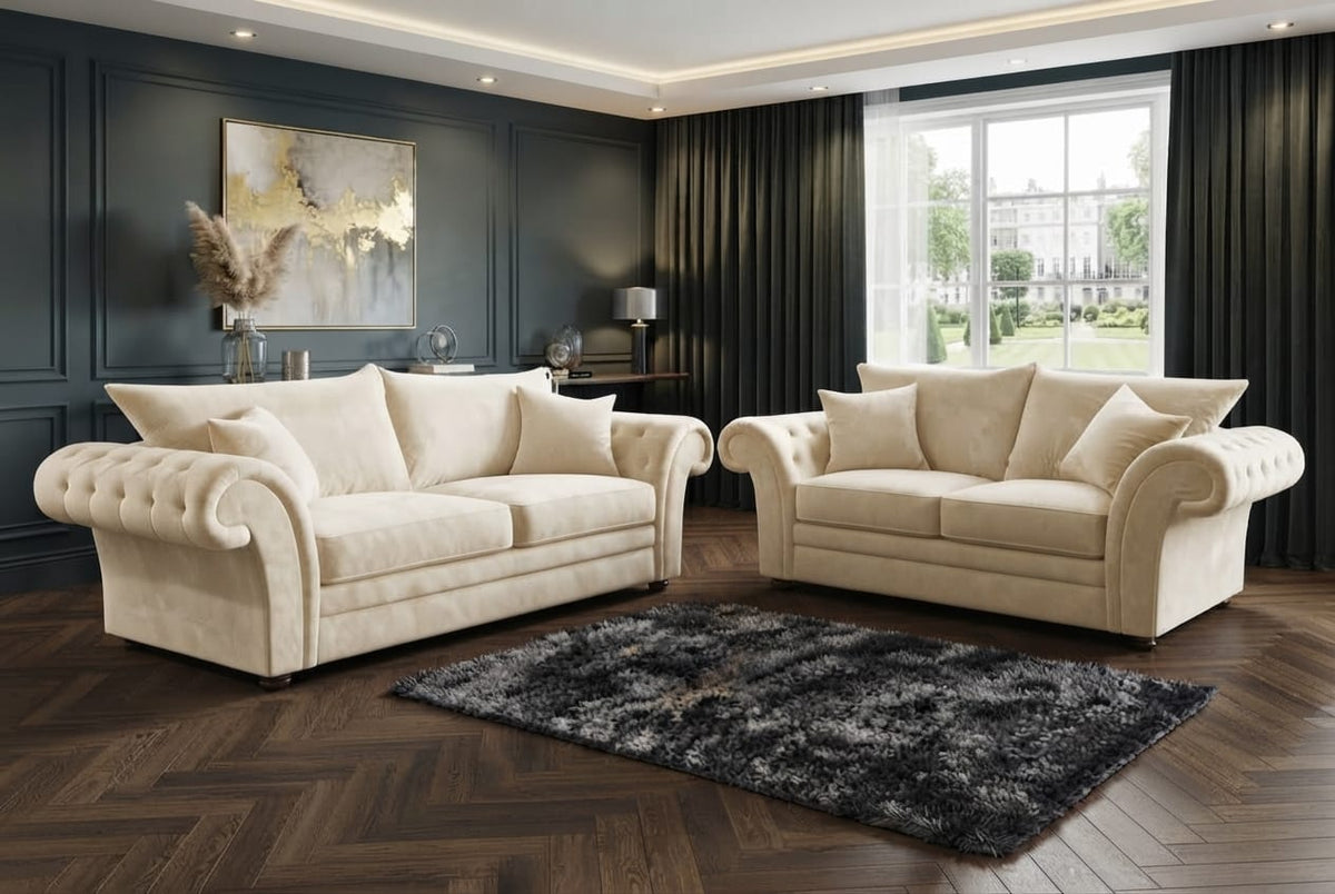 Nicole Corner or 3+2 – Modern Luxury & Elegant Comfort Sofa
