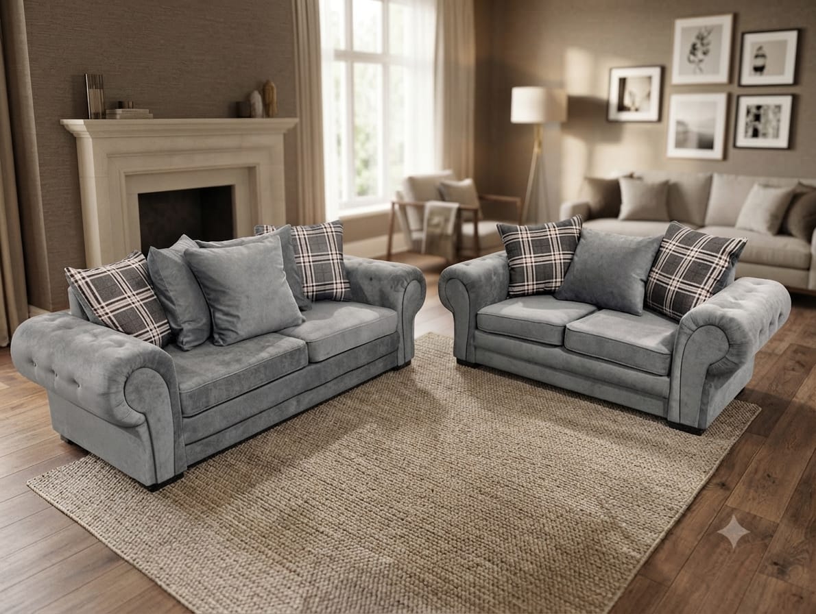 Verona Scatter Cushions Corner & 3+2 – Luxury Comfort & Contemporary Elegance Sofa