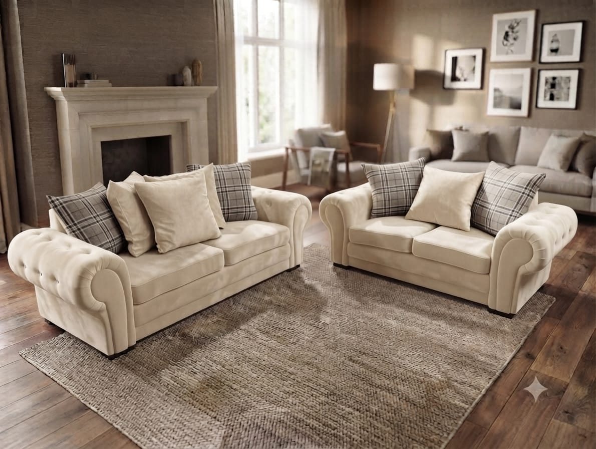 Verona Scatter Cushions Corner & 3+2 – Luxury Comfort & Contemporary Elegance Sofa