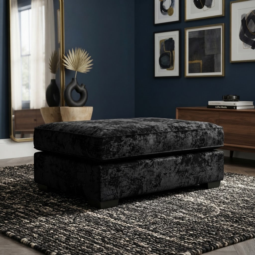 Dylan Crushed Velvet L Shape, Corner & 3+2– Luxury & Sophisticated Comfort Sofa