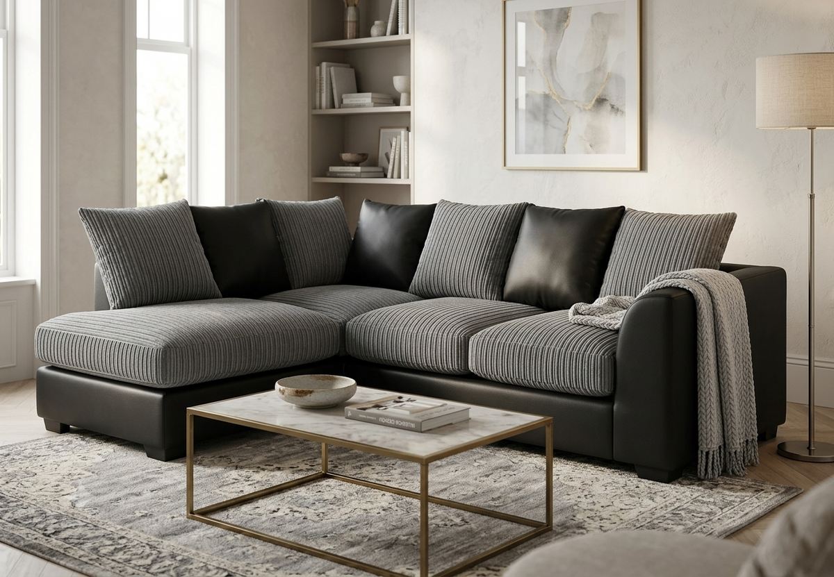 Byron L-Shaped, 3+2 & Corner Sofa – Modern Design Comfort Sofa