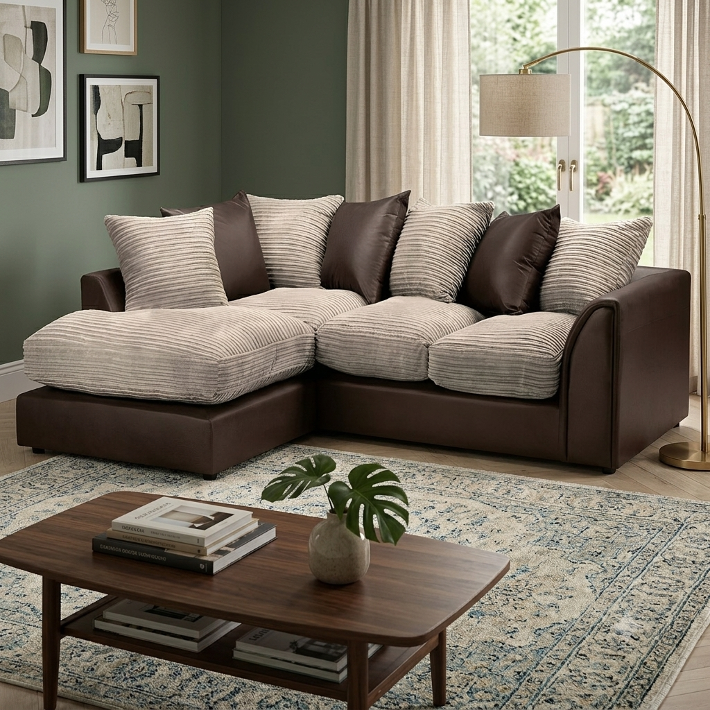 Byron L-Shaped, 3+2 & Corner Sofa – Modern Design Comfort Sofa