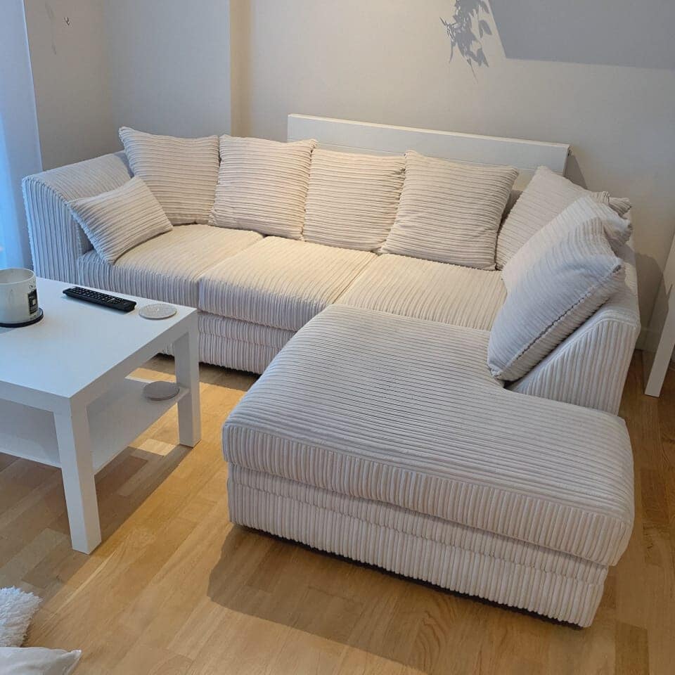 Dylan Jumbo Cord L Shape, Corner & 3+2 – Ultimate Comfort & Contemporary Style Sofa