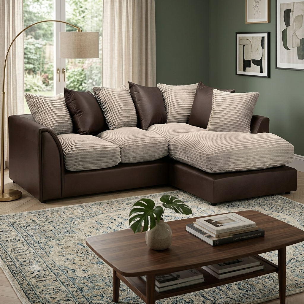 Byron L-Shaped, 3+2 & Corner Sofa – Modern Design Comfort Sofa