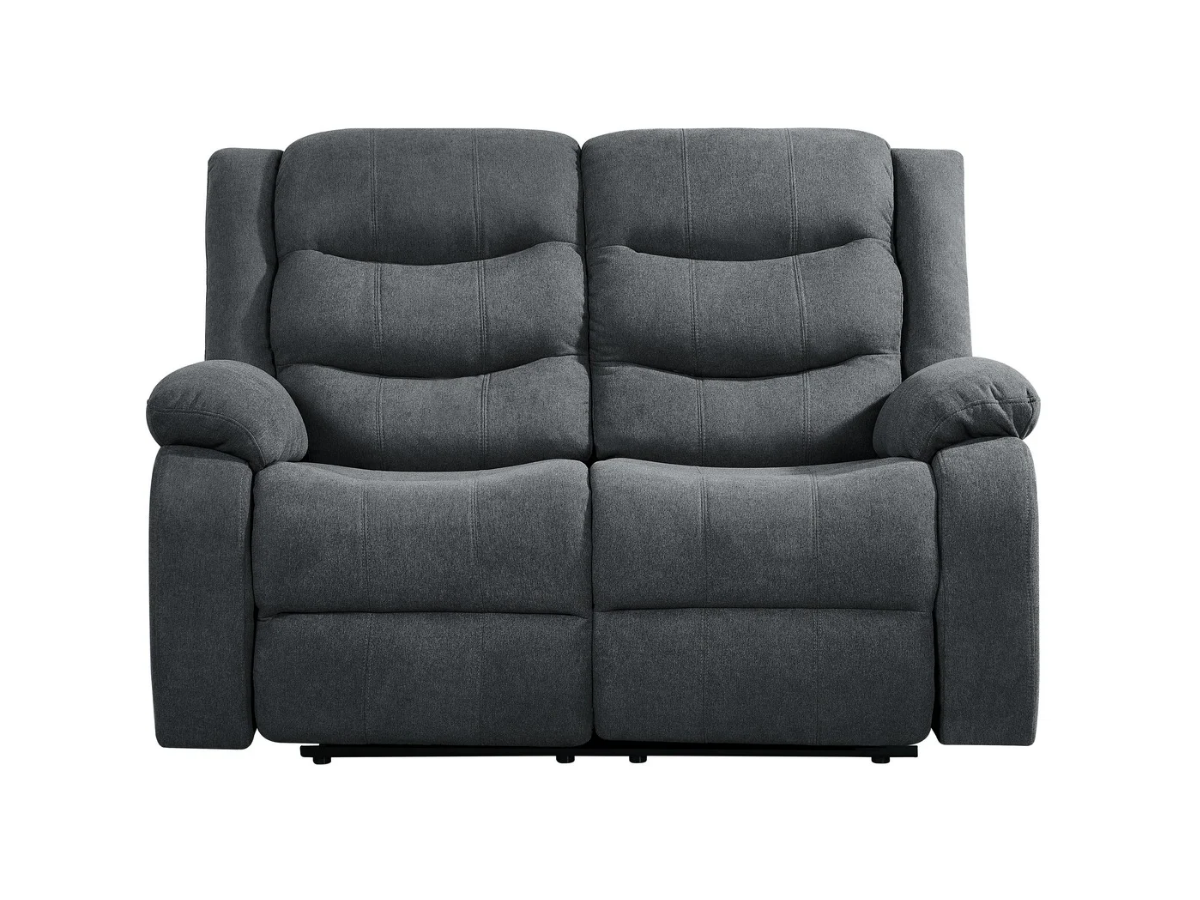 Classic Recliner Sofa Set 3+2 Manual Grey Fabric